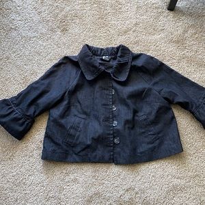 Studio 1940 bubble short navy blue jacket